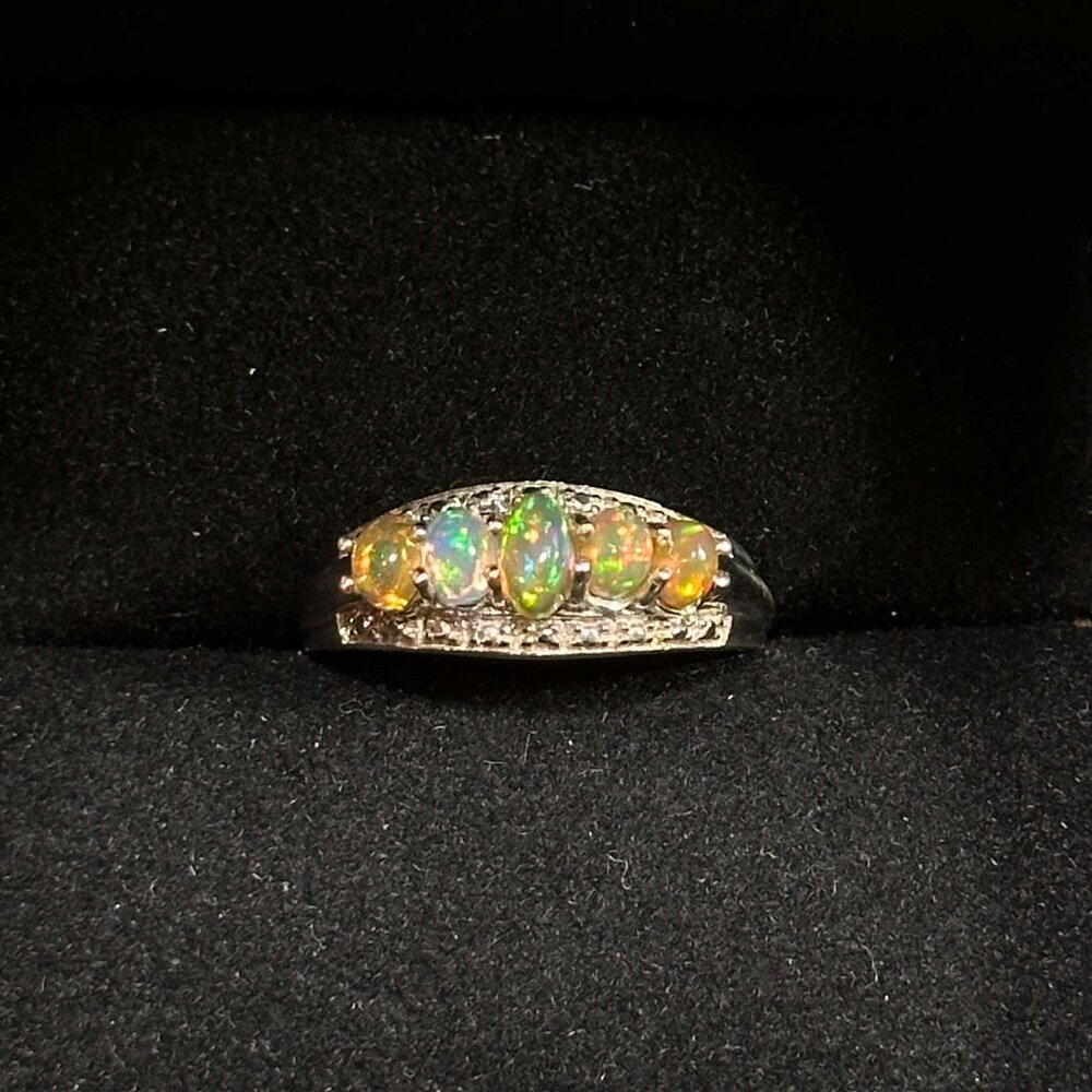 Sterling Silver Moonstone Ring Size 7